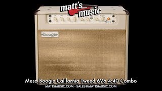 Video thumbnail for Matt's Music Center - Mesa Boogie California Tweed 6v6 4:40 Combo Amplifier - Chris Bryant by Matt's Music Center