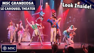 MSC GRANDIOSA | Inside the CAROUSEL LOUNGE | Full Tour + Exclusive Sneak Peek of the STRINGS Show