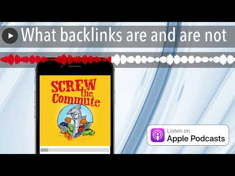 What backlinks are and are not