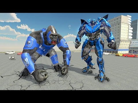 Bigfoot Gorilla Attack: Transforming Robot Monster Android Gameplay