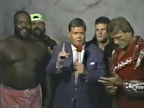 Paul Orndorff Junkyard Dog The Steiner Brothers cut a promo on The Four Horsemen - 6/30/1990 - NWA