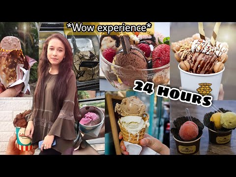 We Ate *Ice cream* For 24 Hour's Challenge || Ice-cream challenge || Maliha Omia Vlog