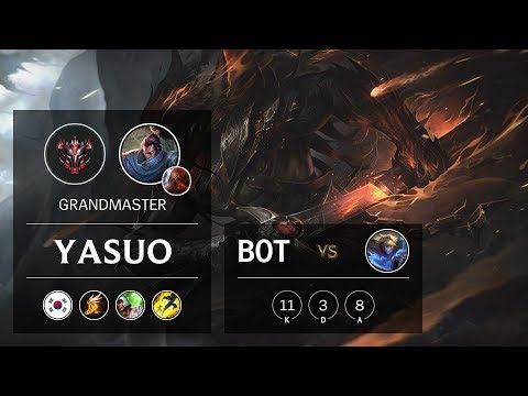Yasuo Bot vs Ezreal - KR Grandmaster Patch 9.14
