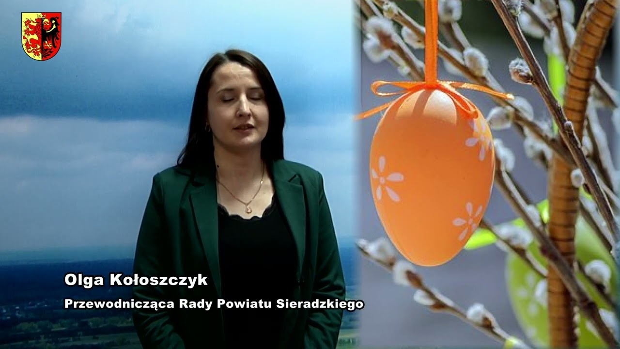 Życzenia świąteczna od Olgi Kołoszczyk, przewodniczącej Rady Powiatu Sieradzkiego