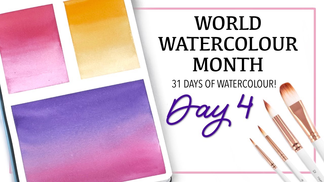 Creating That Perfectly Smooth Gradient! Day 4 (31 Days Of Watercolour Practice)