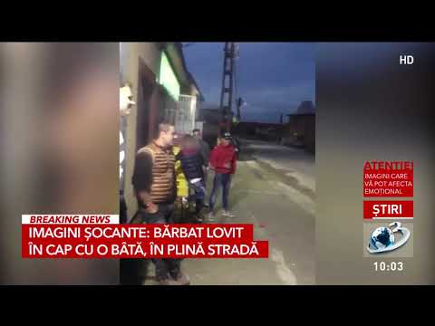 Tânăr filmat de prieteni când este lovit cu bâta în cap, după o provocare făcută în glumă