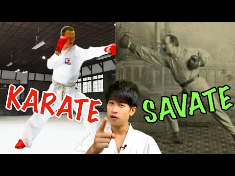 Technical Analysis of Savate! Origin of Karate Kumite?