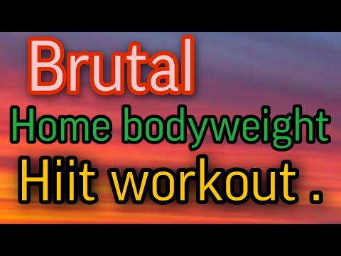 brutal home bodyweight hiit workout  – No Equipment – Metabolic Training