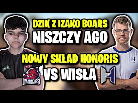 DZIK Z IZAKO BOARS NISZCZY AGO!!! HONORIS W NOWYM SKŁADZIE VS WISŁA, HADES 1vs3 - CSGO BEST MOMENTS