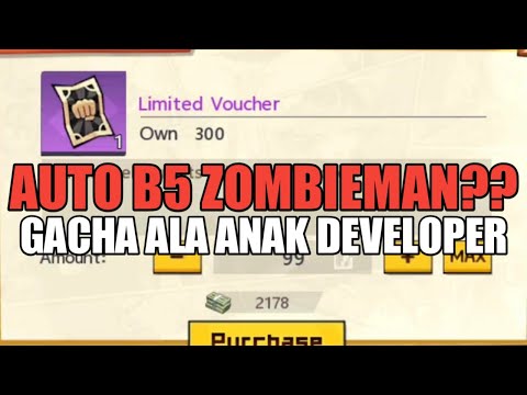 GACHA 300X LIMITED : AUTO B5 ZOMBIE!? || One Punch Man The Strongest