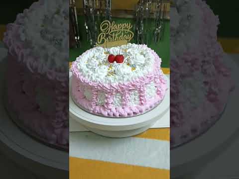 An asthetic demanding cake for my daughter on her 18th Birthday ♥️🎂🥳🎉