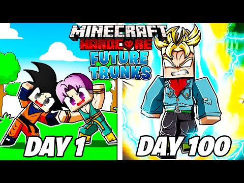 I Played Minecraft Dragon Block C As FUTURE TRUNKS For 100 DAYS… This Is What Happened