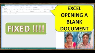 FIX!!! Microsoft Excel opening a blank document | fix excel opening a blank screen