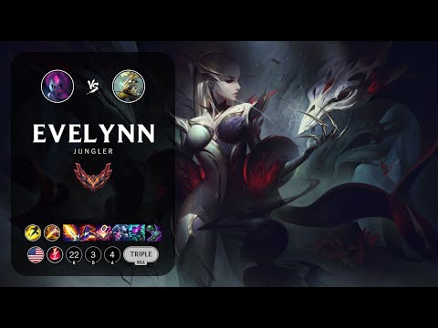Evelynn Jungle vs Master Yi - NA Grandmaster Patch 14.4