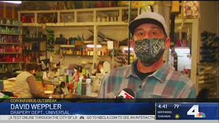 UNIVERSAL STUDIOS LOT - DRAPERY DEPT MAKE MASKS - NBC 4 News