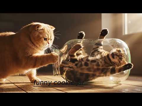 Cute Cat & Rat Slipping Comedy 🐱🐭💥 | Funny Animation  - VRA toons