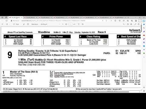 2023 Woodbine Mile Preview