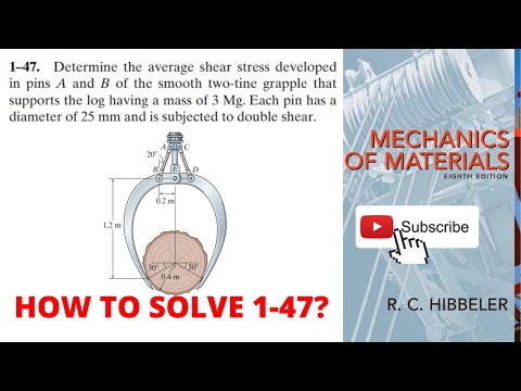 1-47 hibbeler mechanics of materials chapter 1 | mechanics of materials | hibbeler