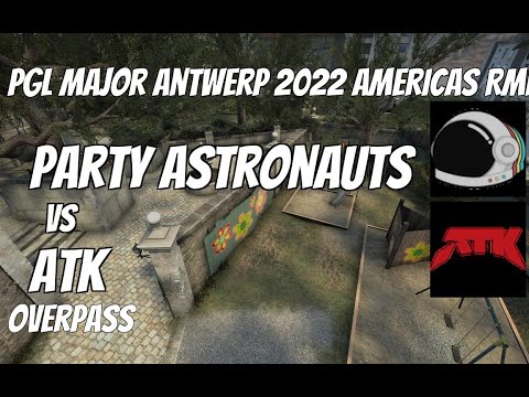 Party Astronauts vs ATK Highlights / quarter-final at PGL Major Antwerp 2022 Americas RMR NA Open Qu