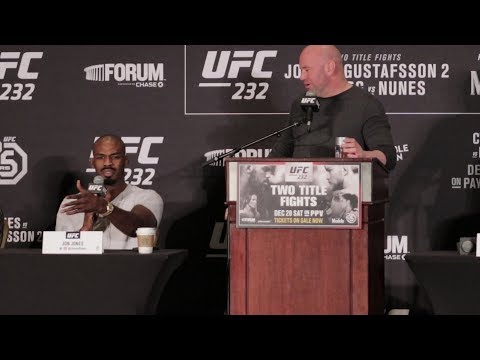 UFC 232 Press Conference: Jon Jones Irritated by Journalist's Questions