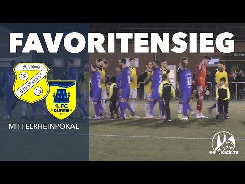 Landesligist verpasst Überraschung | BCV Glesch Paffendorf – 1. FC Düren (Mittelrheinpokal)