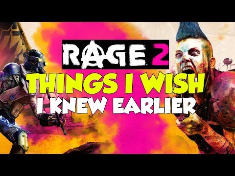 Rage 2 THINGS I WISH I KNEW EARLIER