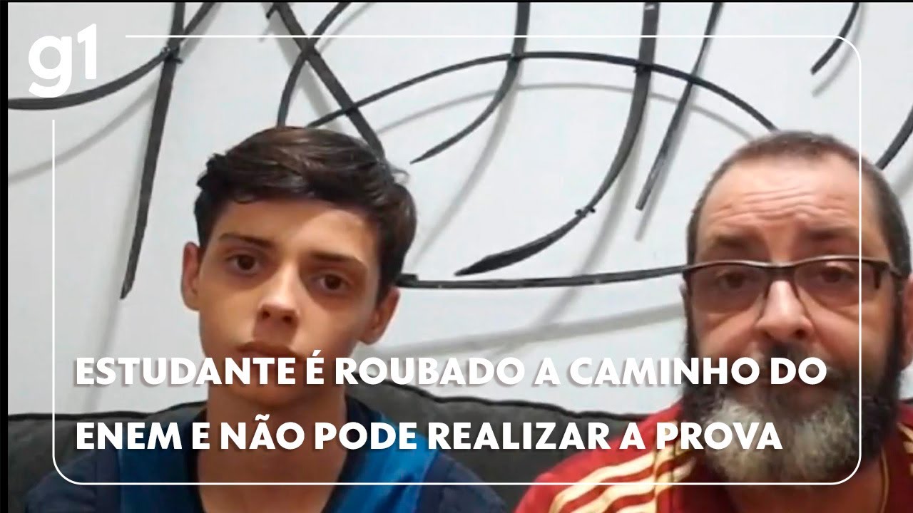 Estudante é roubado a caminho do Enem, fica sem documentos, e não consegue fazer a prova #g1