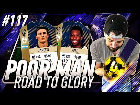 PRIME 98 PELE and 92 ZANETTI SQUAD BUILDER!! DRAFT WIN!! Poor Man RTG #117 - FIFA 18 Ultimate Team