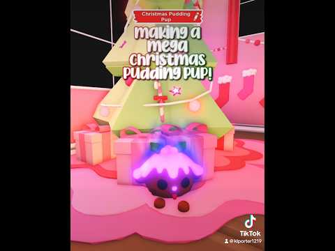 Making a MEGA Christmas Pudding Pup! 🤎🐶 #roblox #adoptme #gaming #robloxedit #robloxshorts