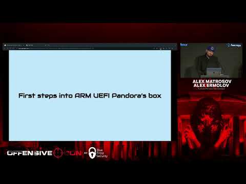 Alex Matrosov & Alex Ermolov   A Dark Side of UEFI Cross Silicon Exploitation