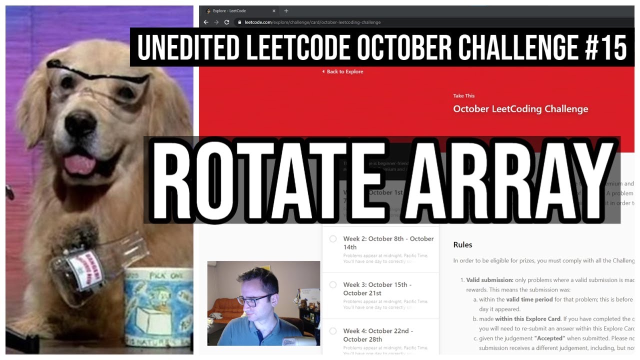 Rotate Array - Leetcode October Challenge #15 [raw]