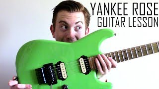 David Lee Roth - Yankee Rose Guitar Lesson IT&#39;S SO FUN!!