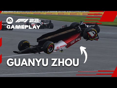 I Recreated GUANYU ZHOU’s Huge CRASH on F1 22 | F1 22 Gameplay