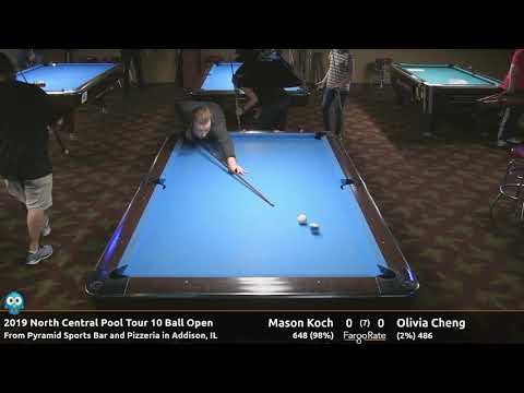 Mason Koch vs Olivia Cheng - 10 Ball - 2019 NCPT Stop #5