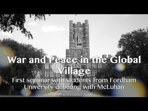 Marshall McLuhan 1967 The global village's theater - Seminar - Fordham University Taps #4