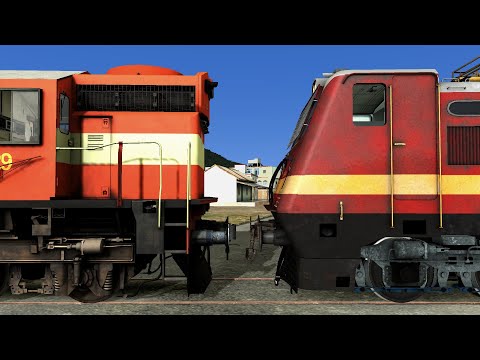 A short cab ride in Santragachi WAP-4 ! Most used and common electric locomotive of Indian Railways.
