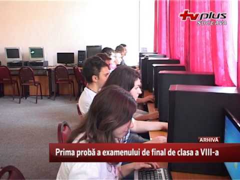 Prima proba a examenului de final de clasa a VII-a