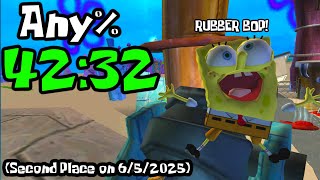 Any% Speedrun 42:32 - Battle for Bikini Bottom