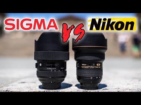 SIGMA 14-24mm f2.8 ART vs NIKON 14-24mm f2.8 Lens Review | CLEAR WINNER?