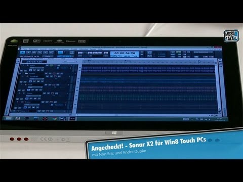 Test - Cakewalk Sonar X2 unter WIN8 Touch - deutsch