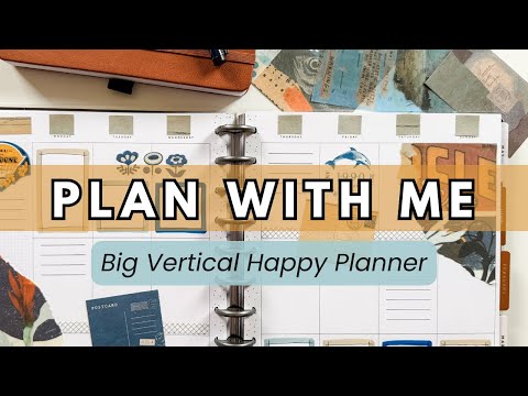 Plan With Me - Big Vertical Happy Planner Spread for One of my Patrons