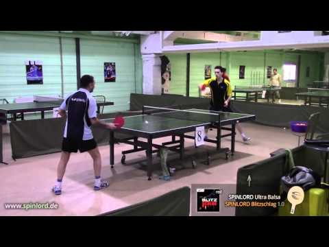 SPINLORD Blitzschlag 1.0 mm - BH attack on SPINLORD Ultra Balsa and Carbon Strike blades