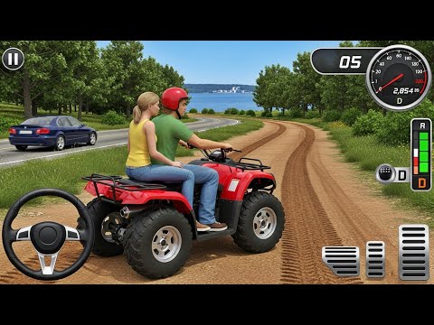 ATV Taxi Drive Simulator 2025 - Mountain Bike Driving - Android GamePlay Ep1