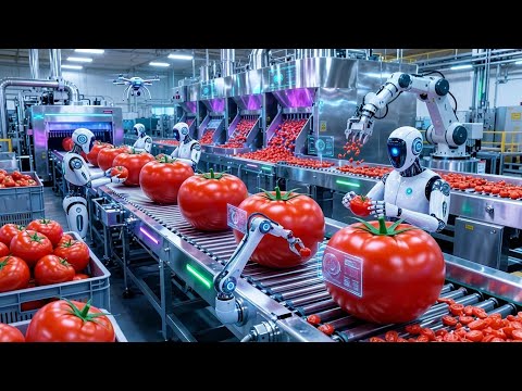 Inside Factory: 120,000 Tomatoes → Juice in 29 Min (Zero Humans) | INSIDE THE FACTORY