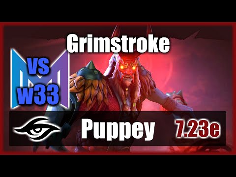 Puppey - Grimstroke SUPPORT | vs NIGMA.w33 play Huskar | EG, Liquid, Gambit, Nigma, Secret | 7.23e