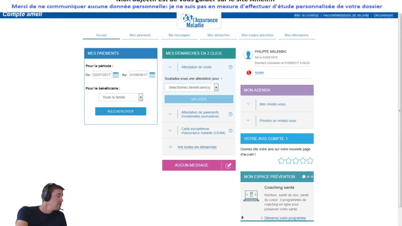 Watch video Assurance maladie en ligne, Ameli.fr, Mon compte Ameli Assurance maladie en ligne, Ameli.fr, Mon compte Ameli