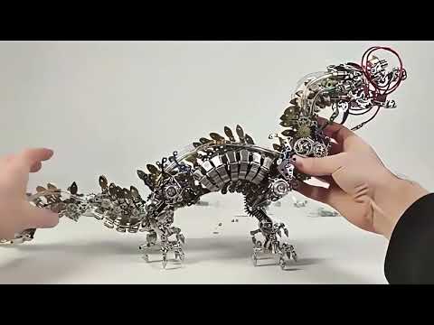 Mô Hình DIY Rồng Kim Loại 3D Trung Hoa - 1300 Mảnh Lắp Ghép