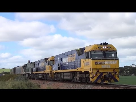 Pacific National 5PM5 seen leaving Crystal Brook