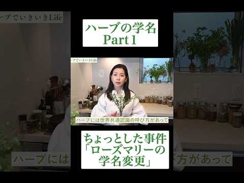 医療ビジネス薬科学科 🌿 ちょっとした事件「ローズマリーの学名変更」 🌿#shorts #ハーブ #体質改善