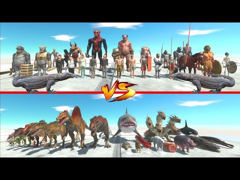 WEAPON Team vs BITE Team - Animal Revolt Battle Simulator